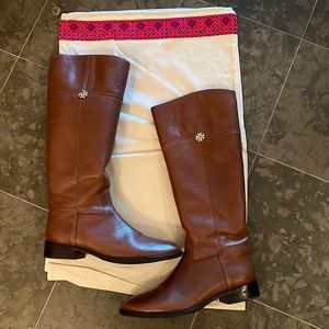 Tory Burch Rustic Brown Jolie Riding Boots size 11